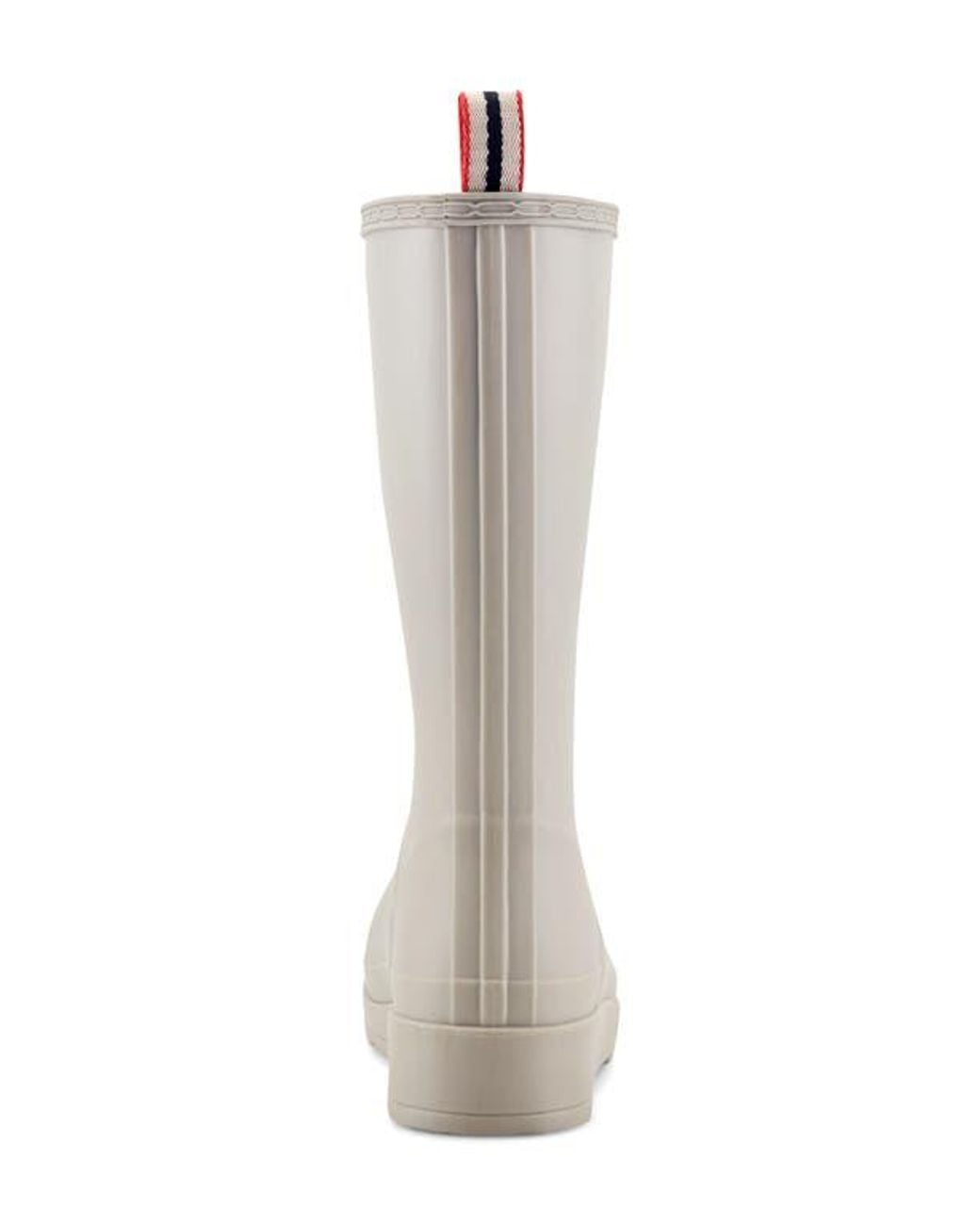 Hunter White Play Tall Waterproof Rain Boot