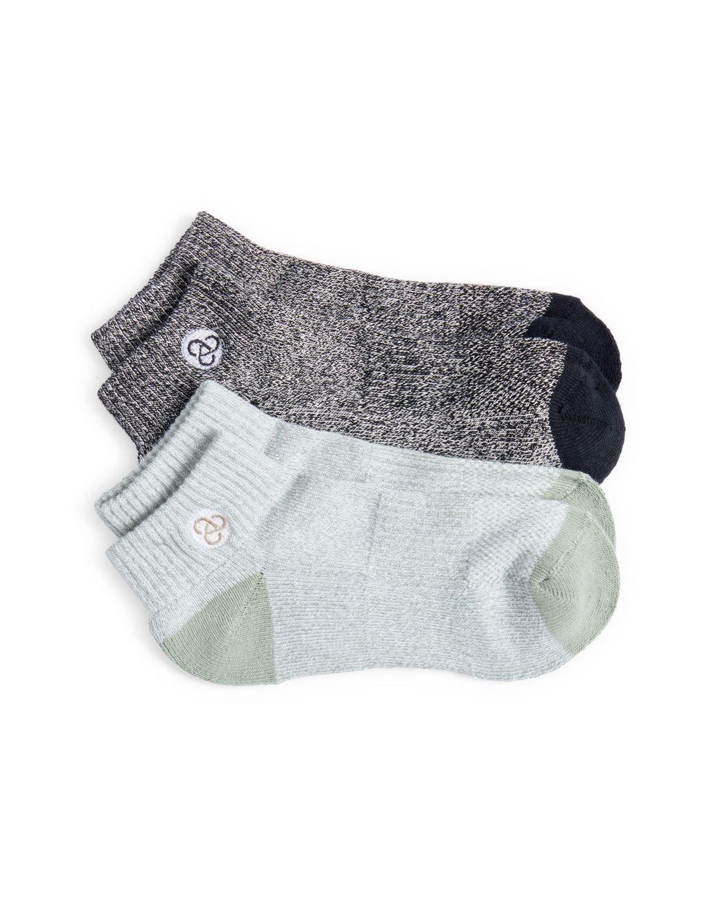 Zella Assorted 2pack Above The Ankle Hiking Socks In Green Lilypad At