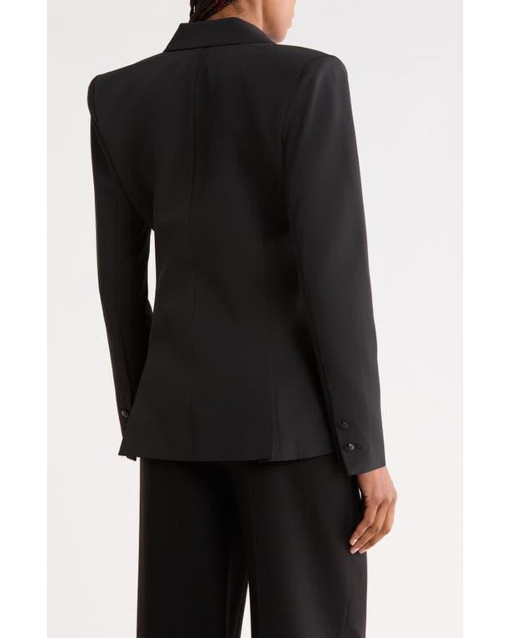 L'Agence Black Sheila Structured Blazer