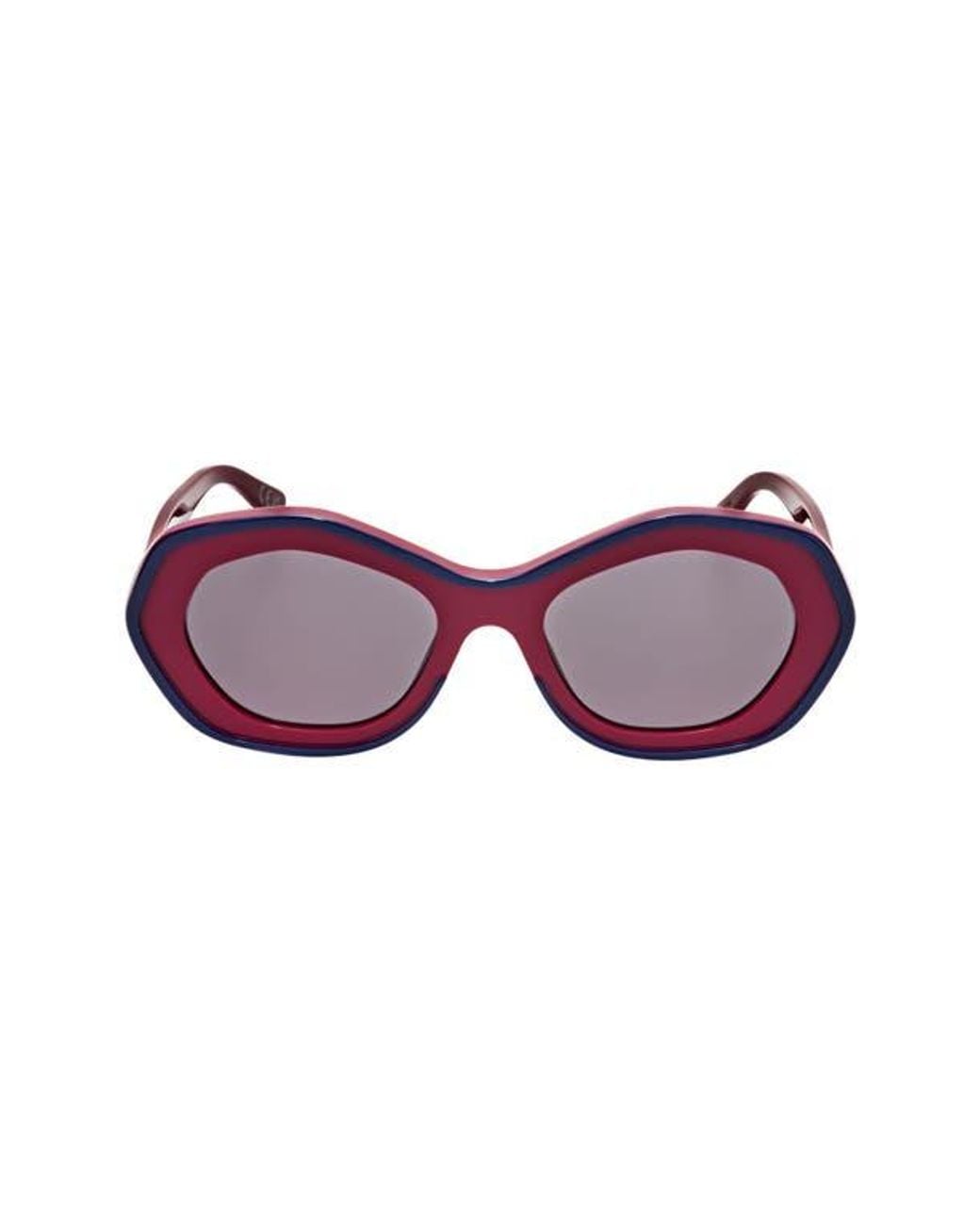 Marni Purple 54Mm Rectangular Sunglasses