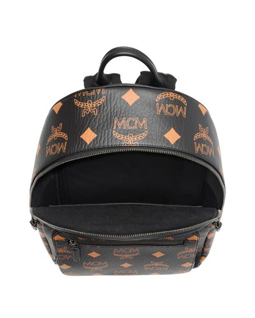 MCM Stark Coated Canvas Monogram Backpack in Black | Lyst display picture 1