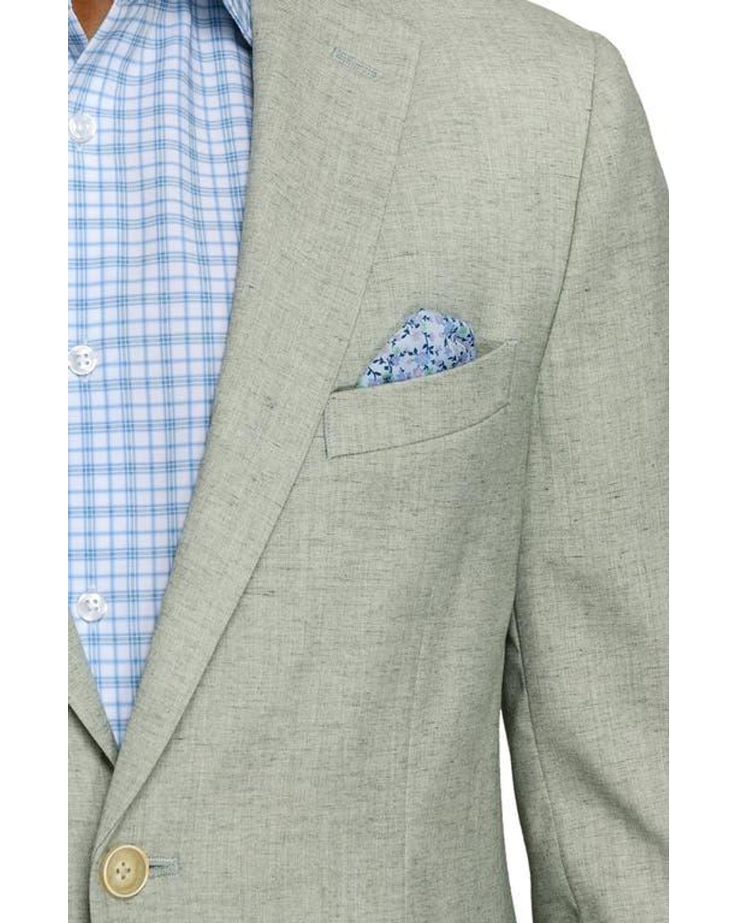 Con.struct Green Lino Two-Button Sport Coat for men