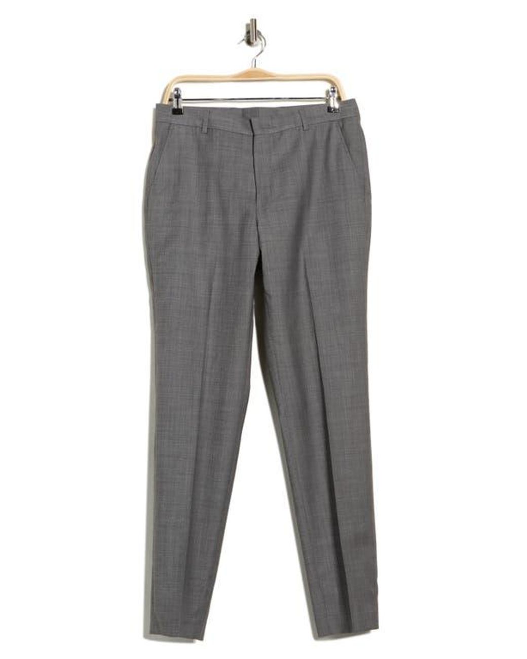 Vince Gray Flat Front Wool Suit Pants for men