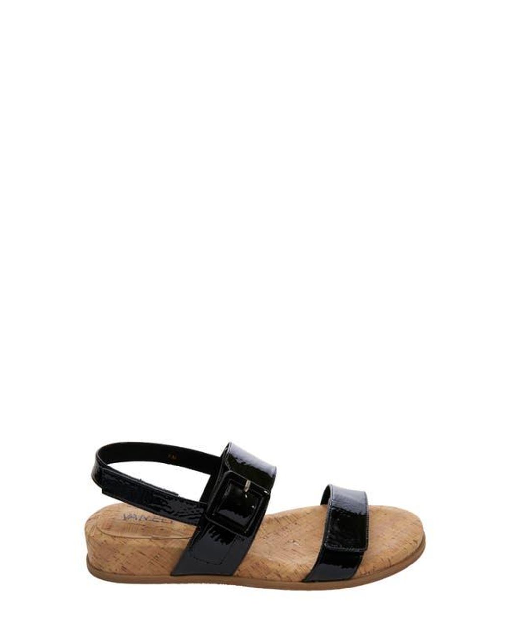 Vaneli Black Nelly Wedge Sandal