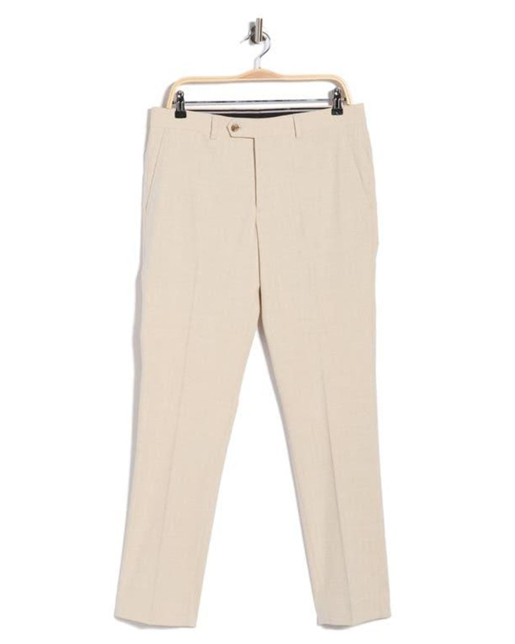 Con.struct Natural Plaid Suit Pants for men