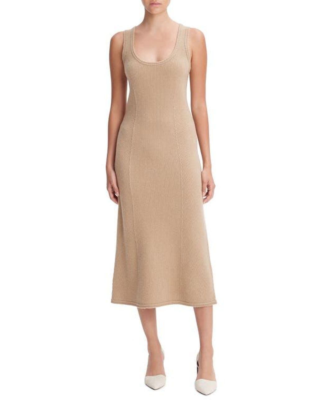 Vince raw edge silk tank dress new arrivals