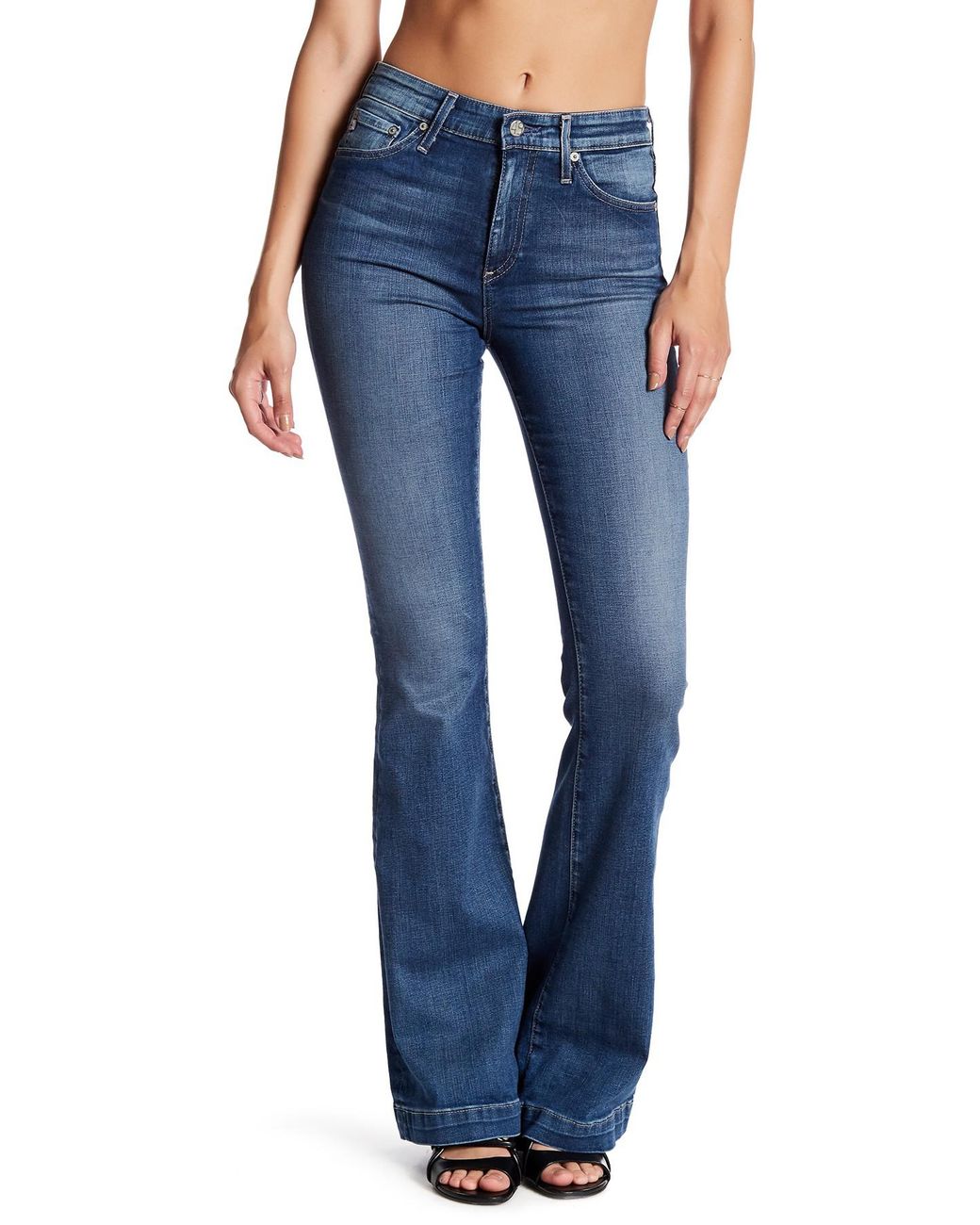 AG Jeans Janis High Rise Flare Jeans in Blue Lyst