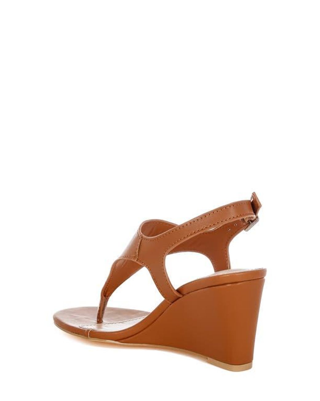Rag & Co Brown Wami Wedge Sandal