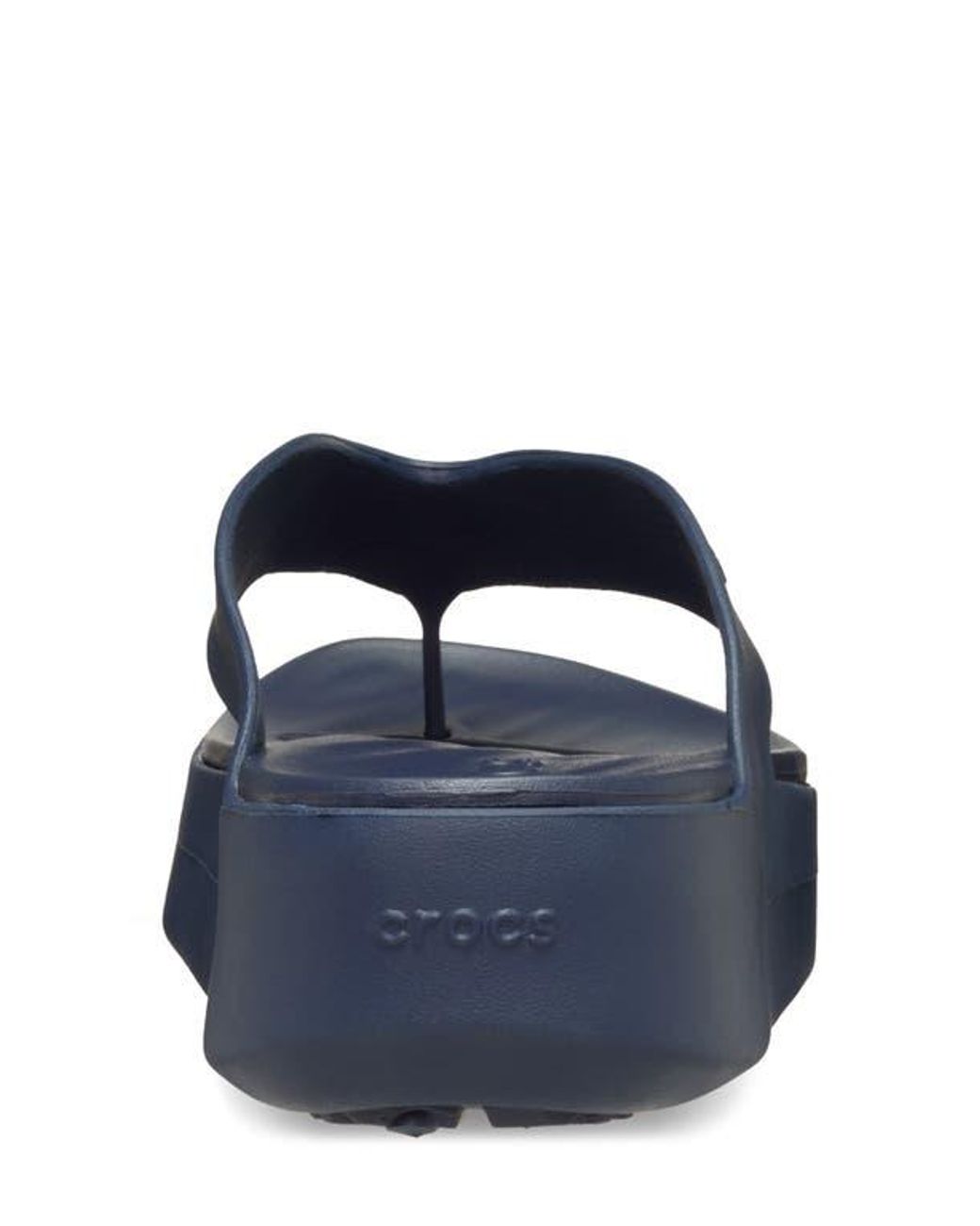 CROCSTM Blue Getaway Platform Flip Toe Post Sandals