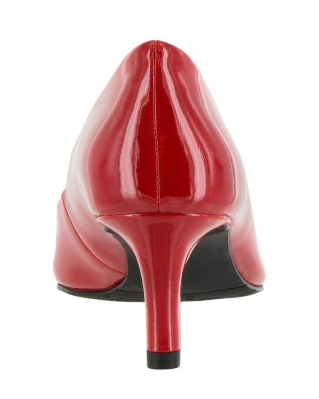 Easy Street Red Pointe Patent Leather Pumps