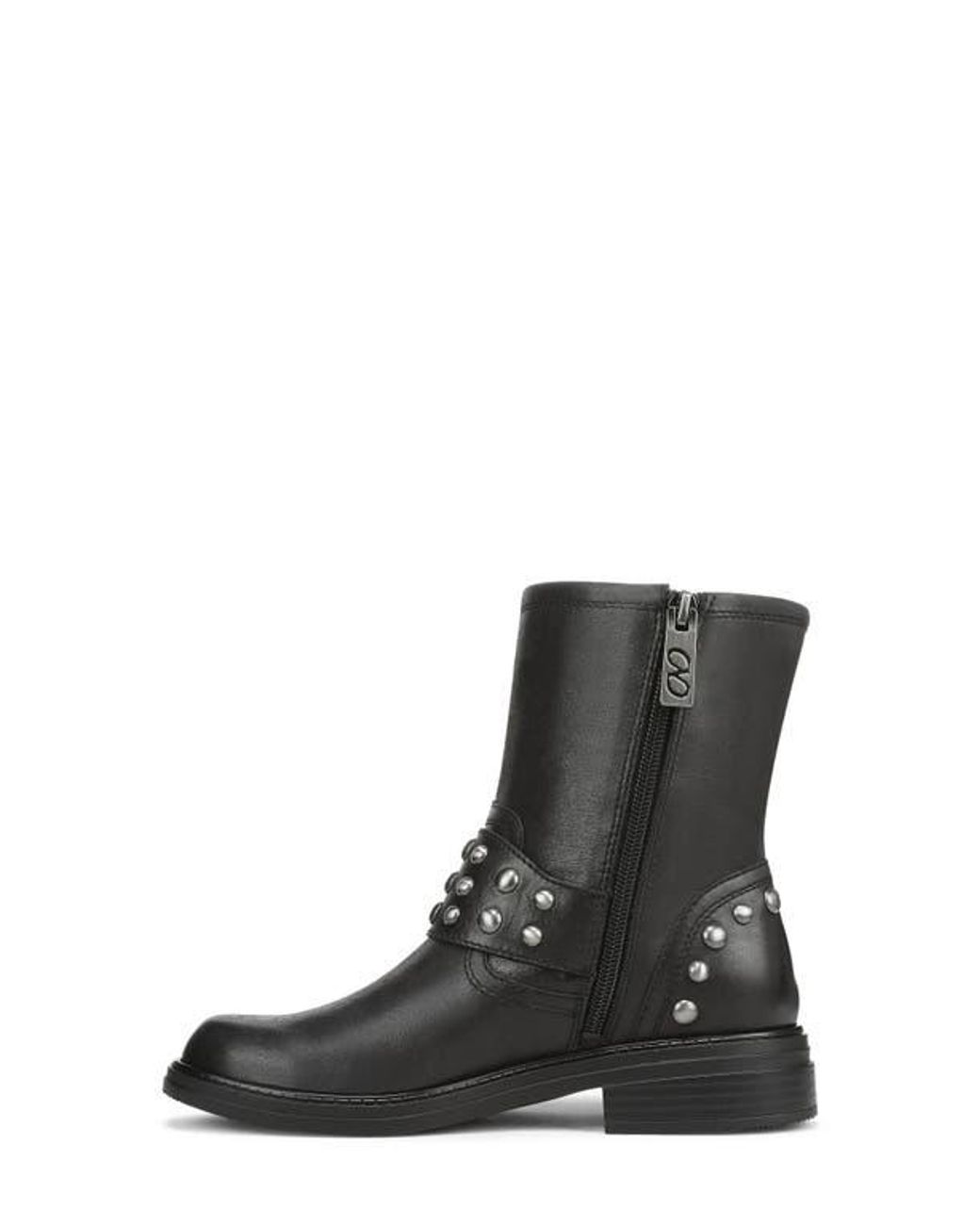 Naturalizer Black Optimus Stud Moto Boot