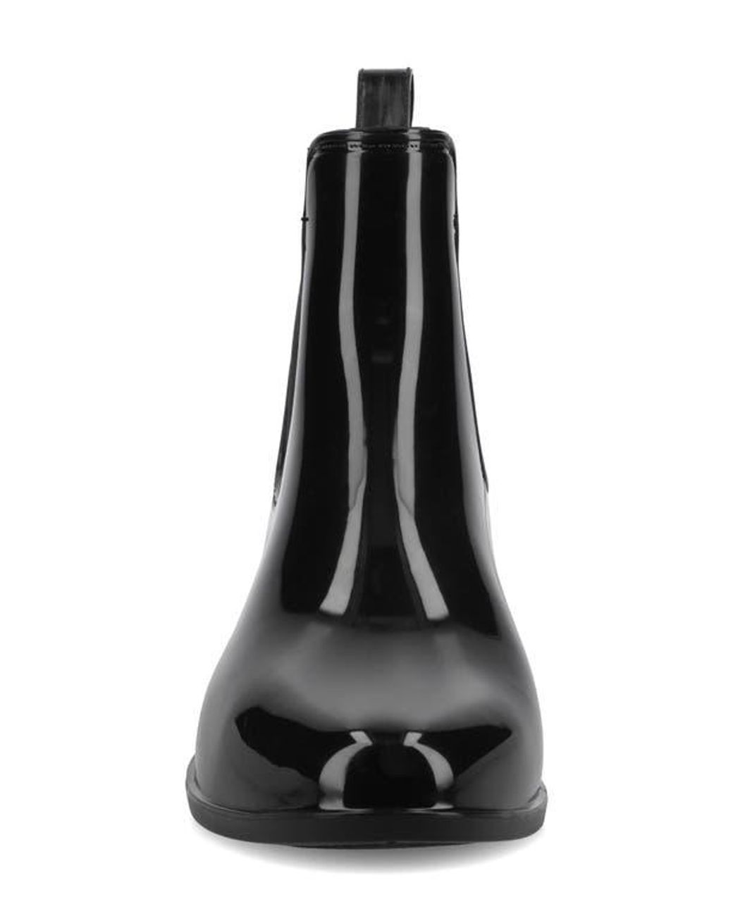 Journee Collection Black Drizzle Waterproof Rain Boot