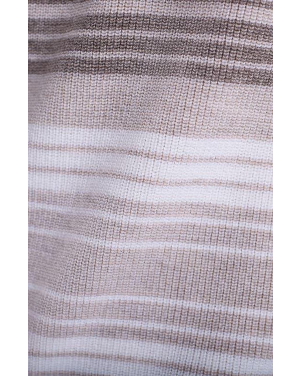 Bugatchi Purple Gradient Stripe Merino Wool Sweater for men