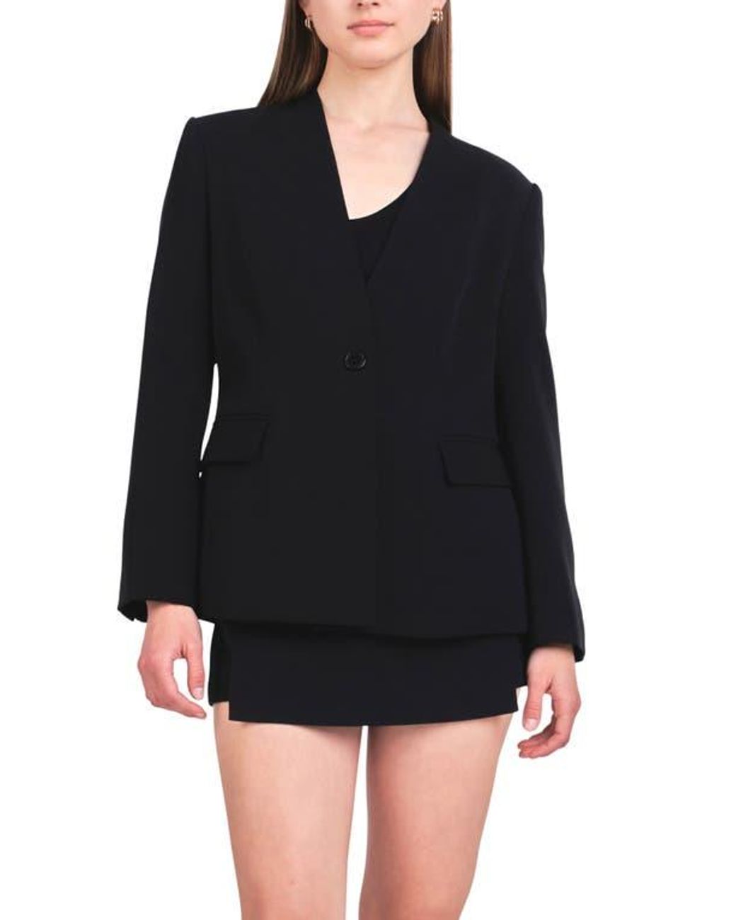 Endless Rose Black Fitted Sash Blazer