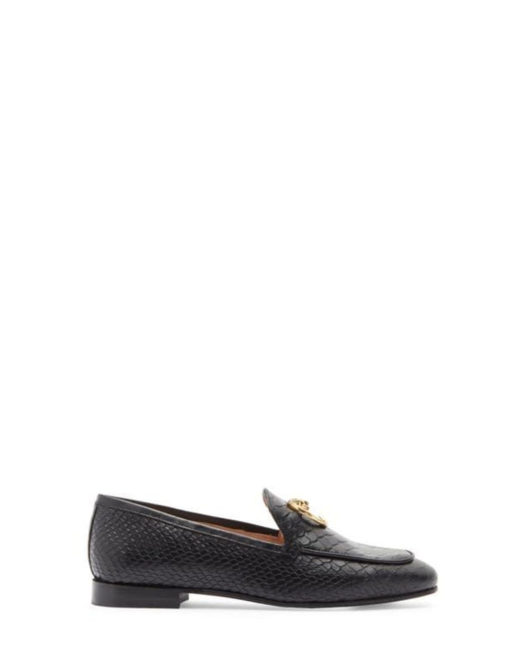 Roberto Cavalli Gray Snake Ornament Loafer
