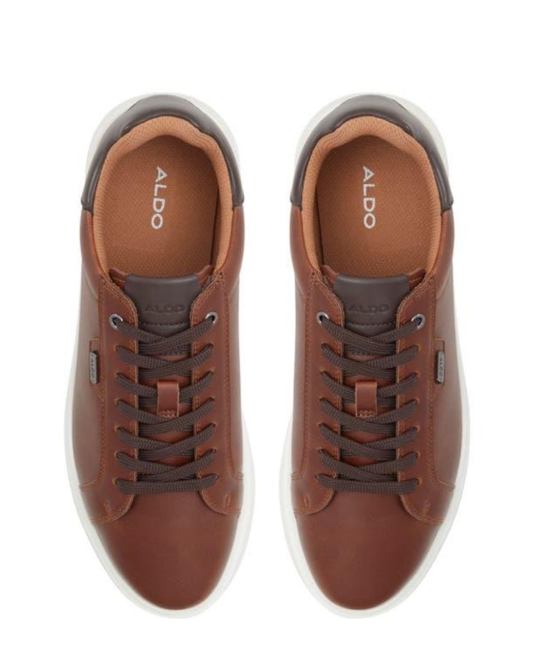 ALDO Leather Low-Profile Sneakers in Brown for Men | Lyst display picture 1