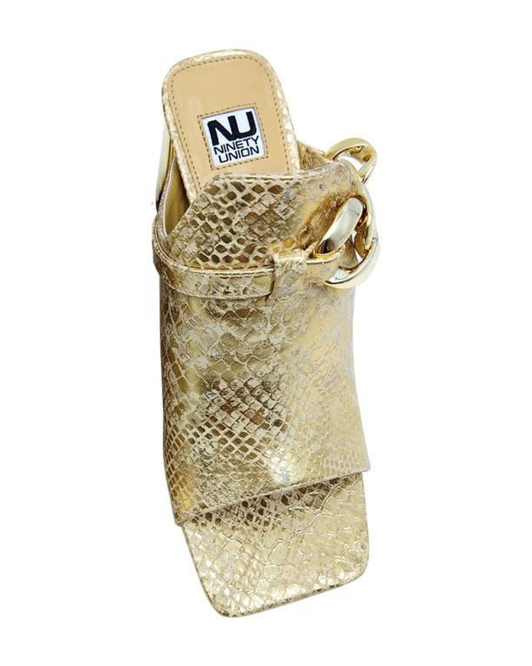 Ninety Union Metallic Ryder Open Toe Pump