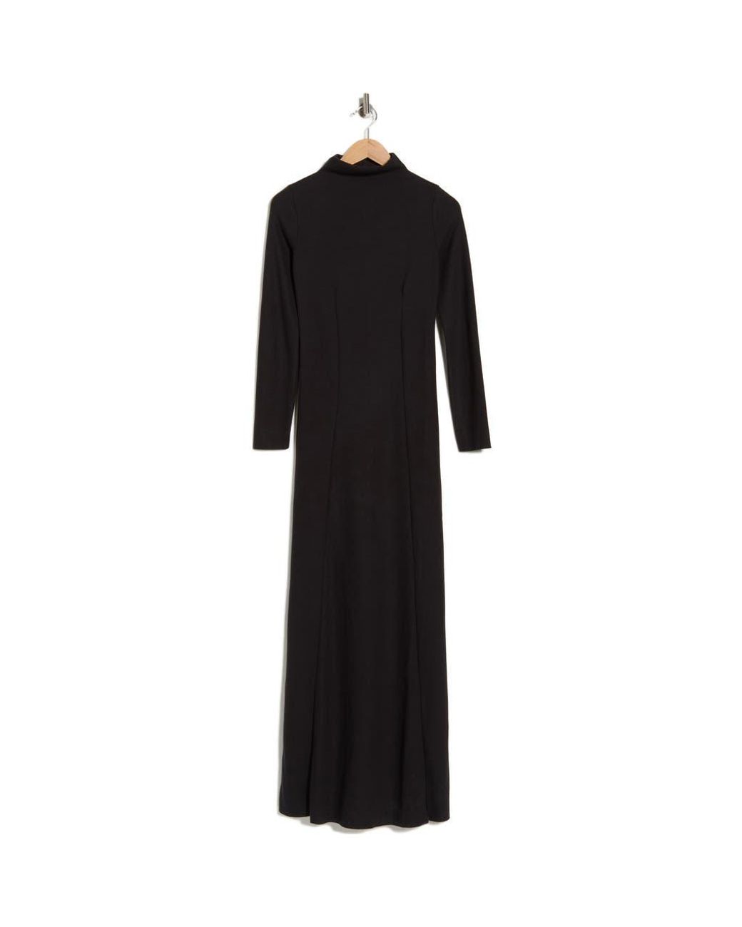Rag & Bone Harlow Long Sleeve Turtleneck Maxi Dress in Black | Lyst