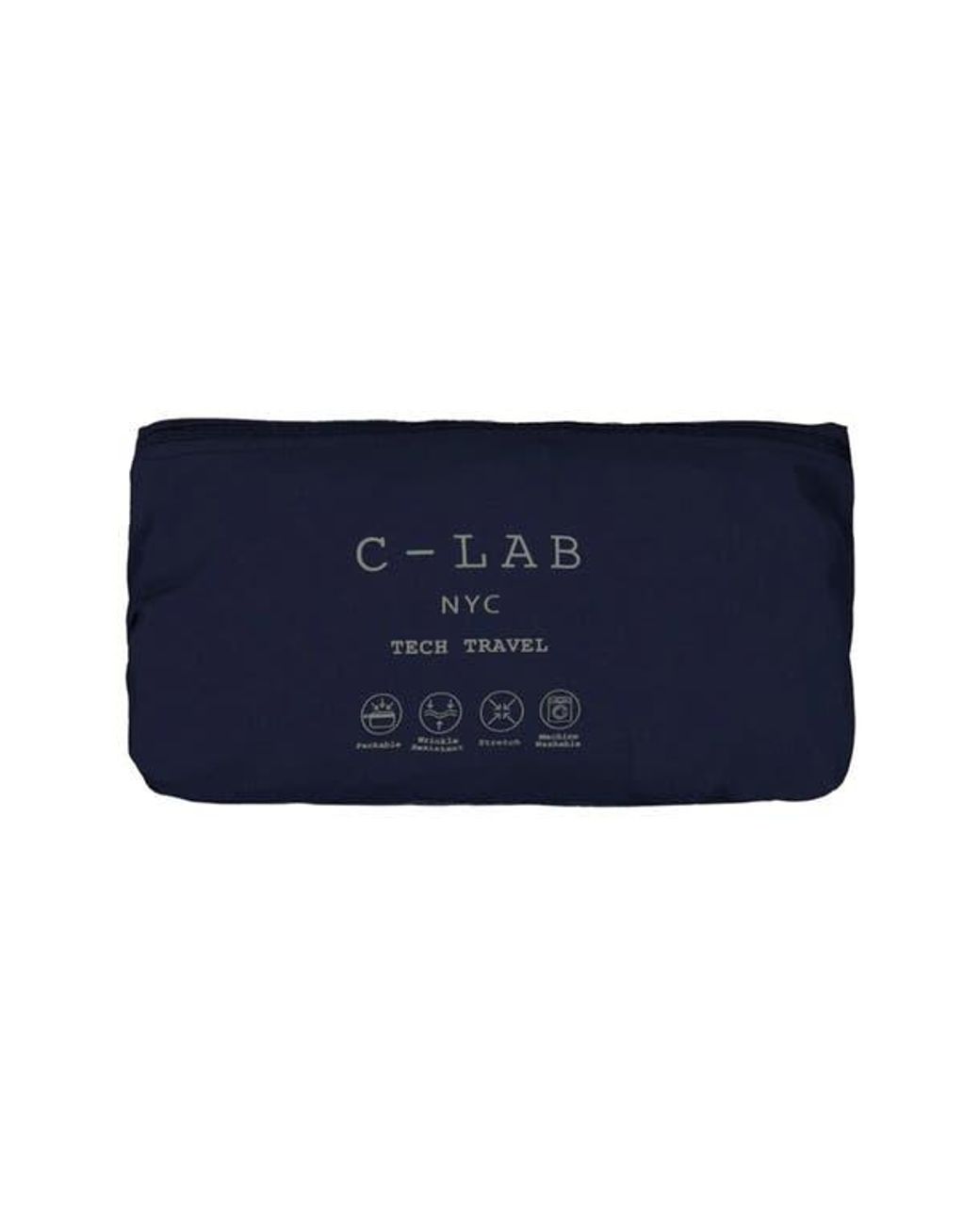 C-LAB NYC Blue Packable Woven Tech Jacket for men