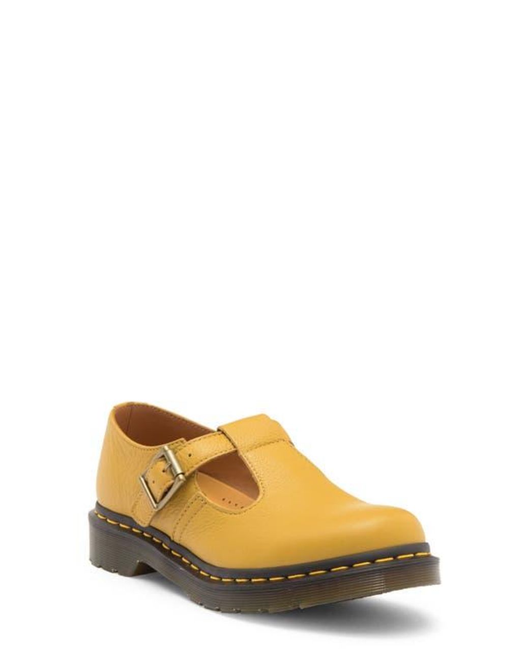 Dr. Martens Polley T-Bar Shoe in Yellow | Lyst
