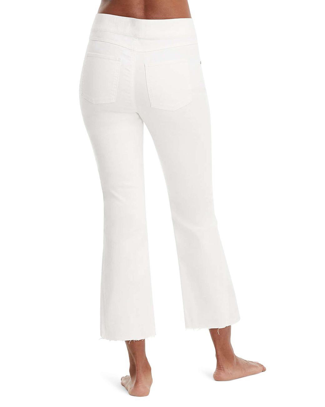 Spanx Cropped Flare Jean Leggings in White | Lyst