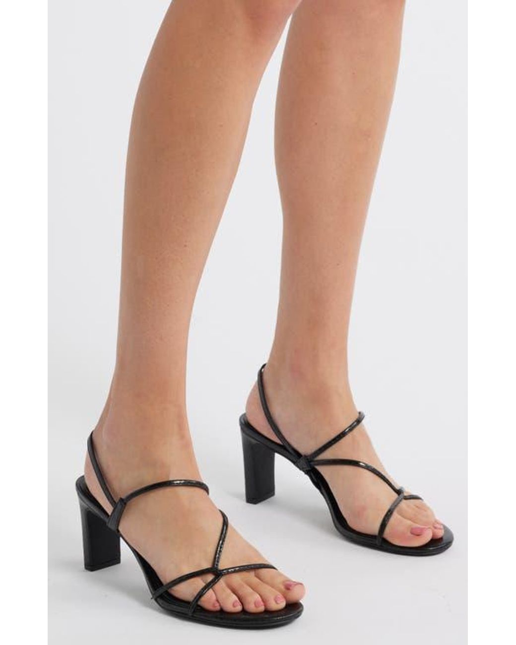 Open Edit White Pia Slingback Sandal