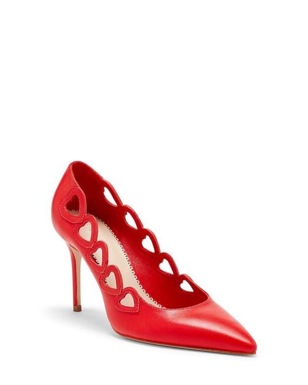 Cinq À Sept Red Margot Pointed Toe Pump