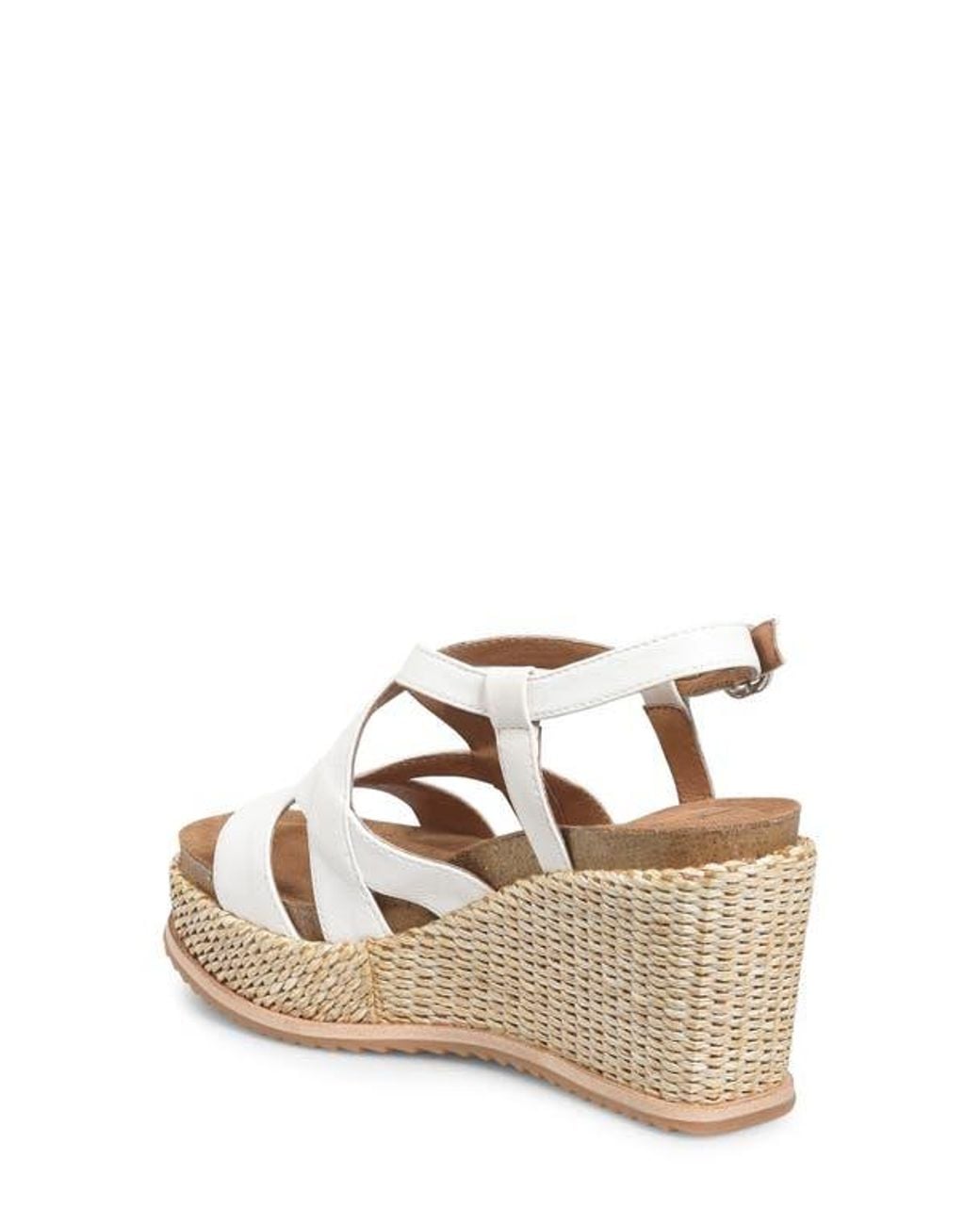 Söfft Natural Devyn Slingback Espadrille Platform Wedge Sandal