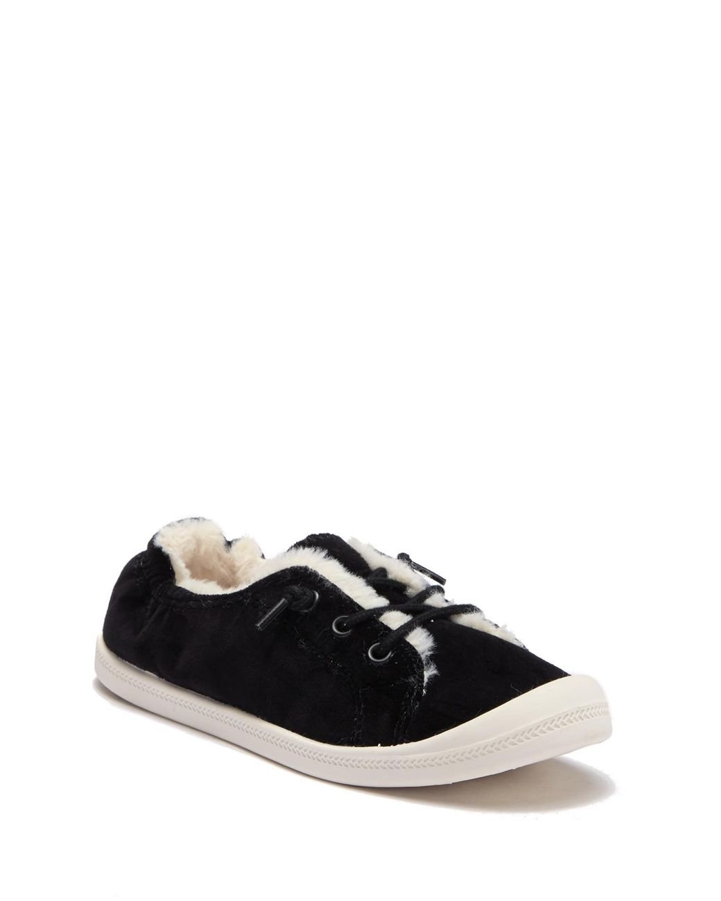 Madden Girl Brette Faux Fur Lined Sneaker in Black | Lyst