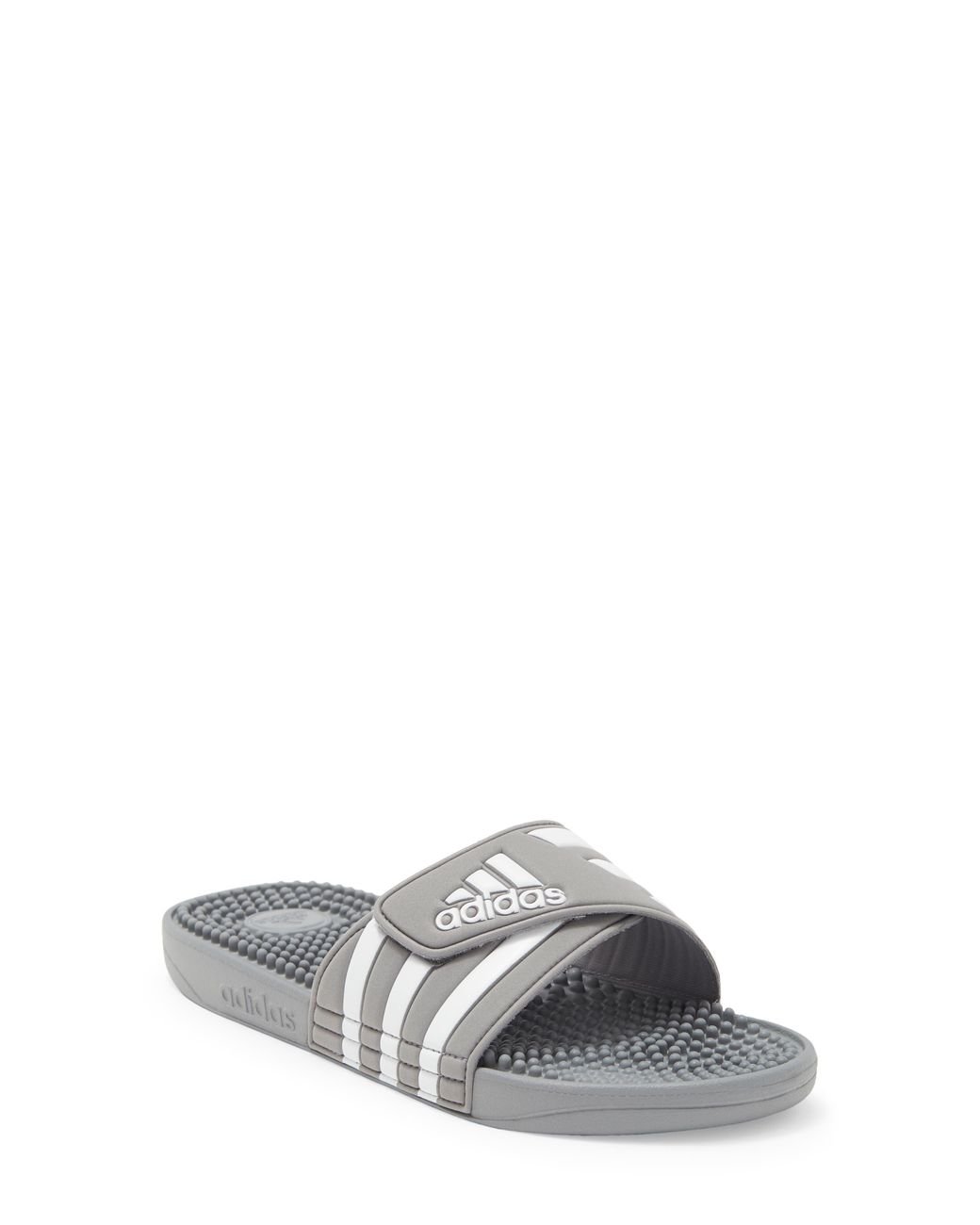 adidas Adissage Slide Sandal in Gray | Lyst