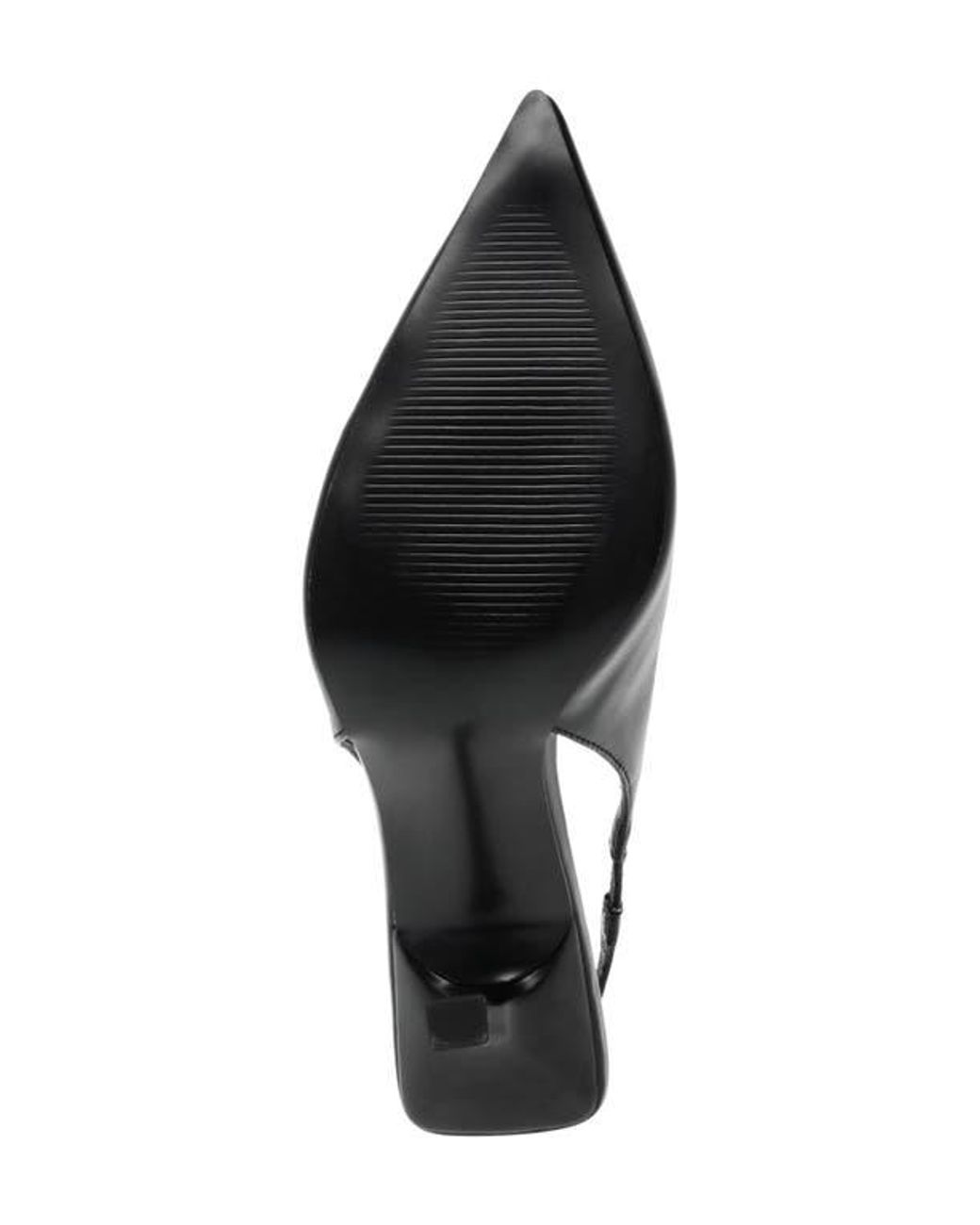 Anne Klein Black Slingback Pointed-Toe Pumps
