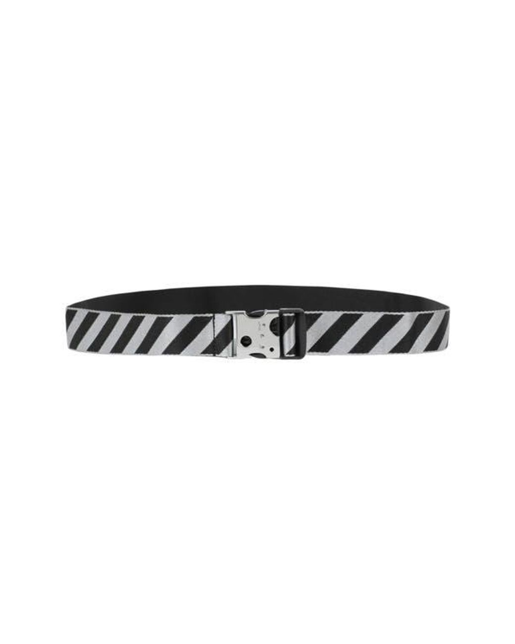 Off White c o Virgil Abloh Off Meteor Stripe Tape Belt in Black for Men Lyst
