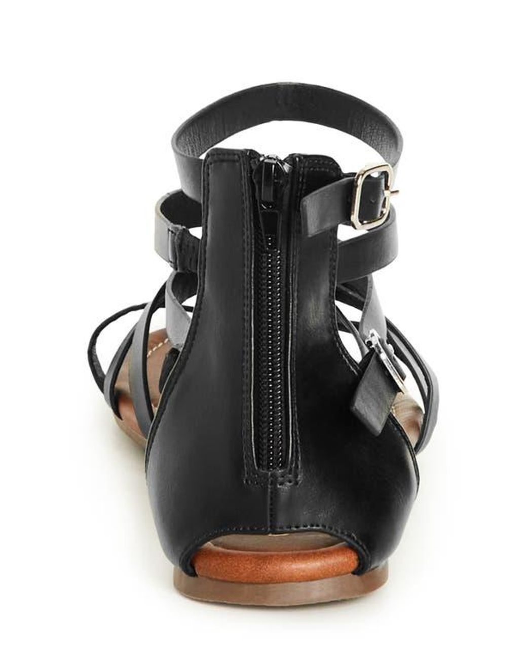 City Chic Black Ios Caged Sandal