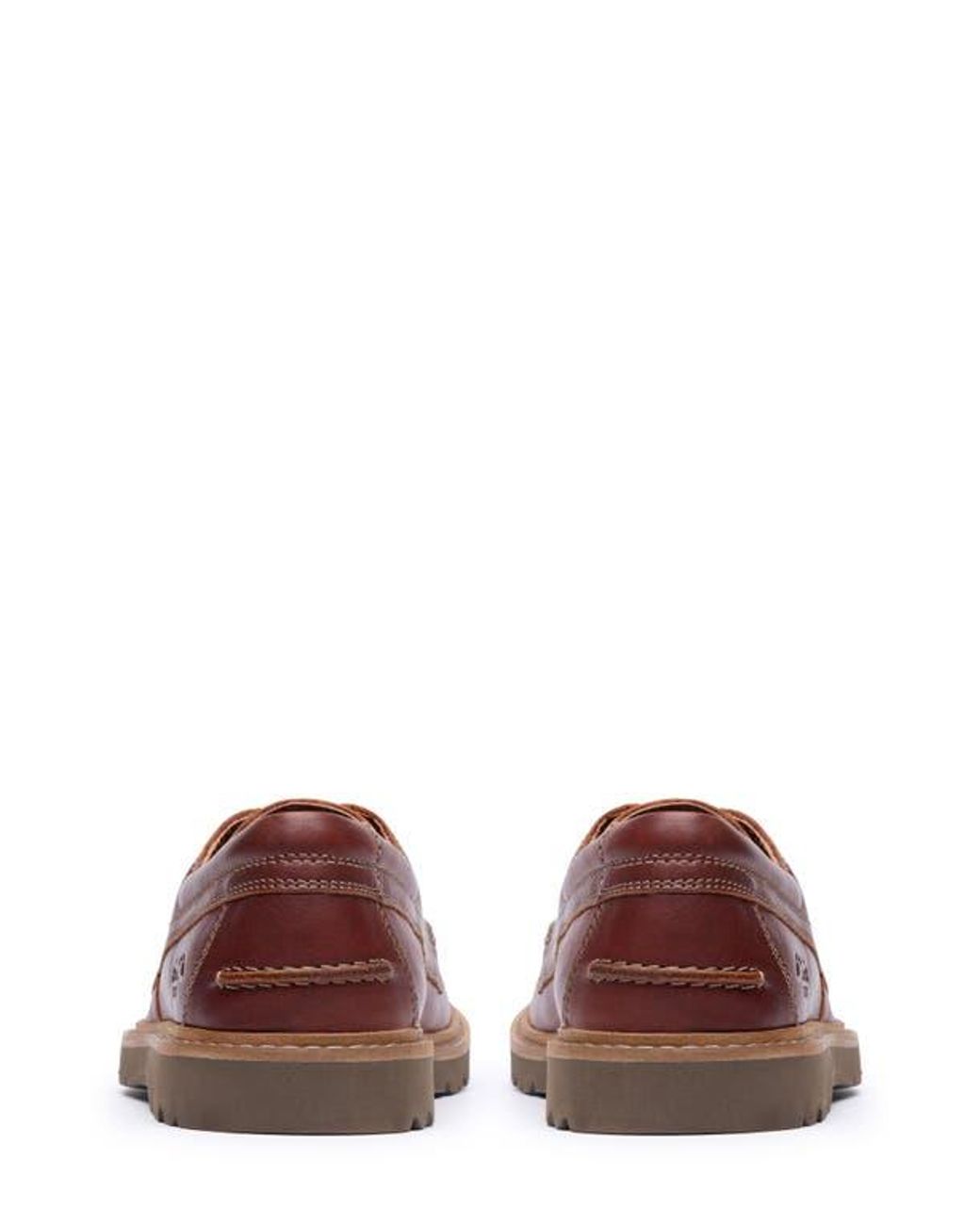 Clarks Brown Weltridge Moc Toe Derby for men