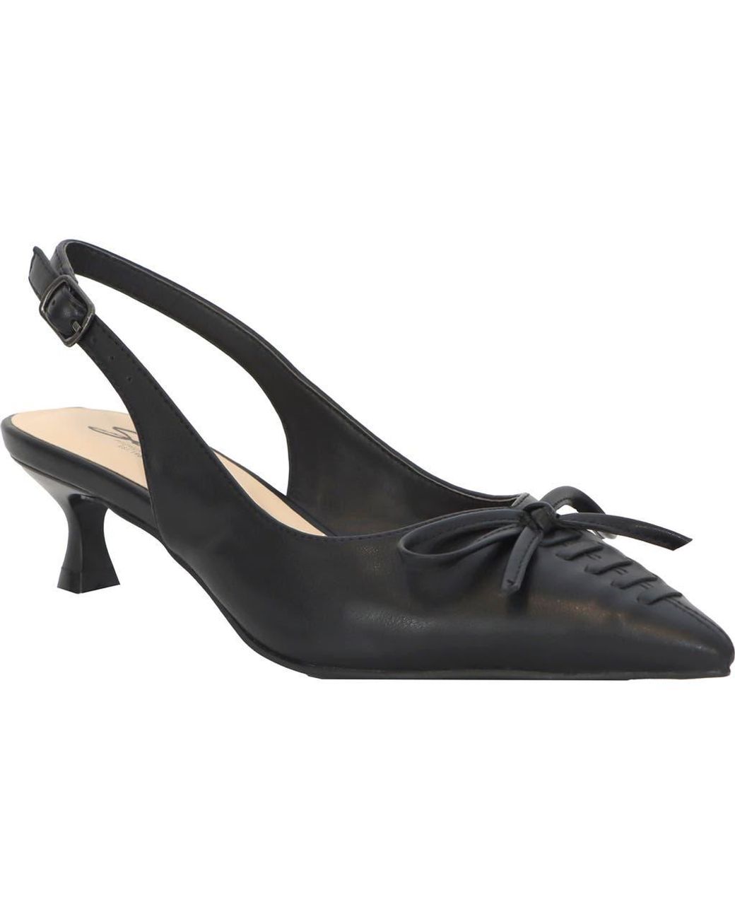 Seven7 Black Slingback Pump