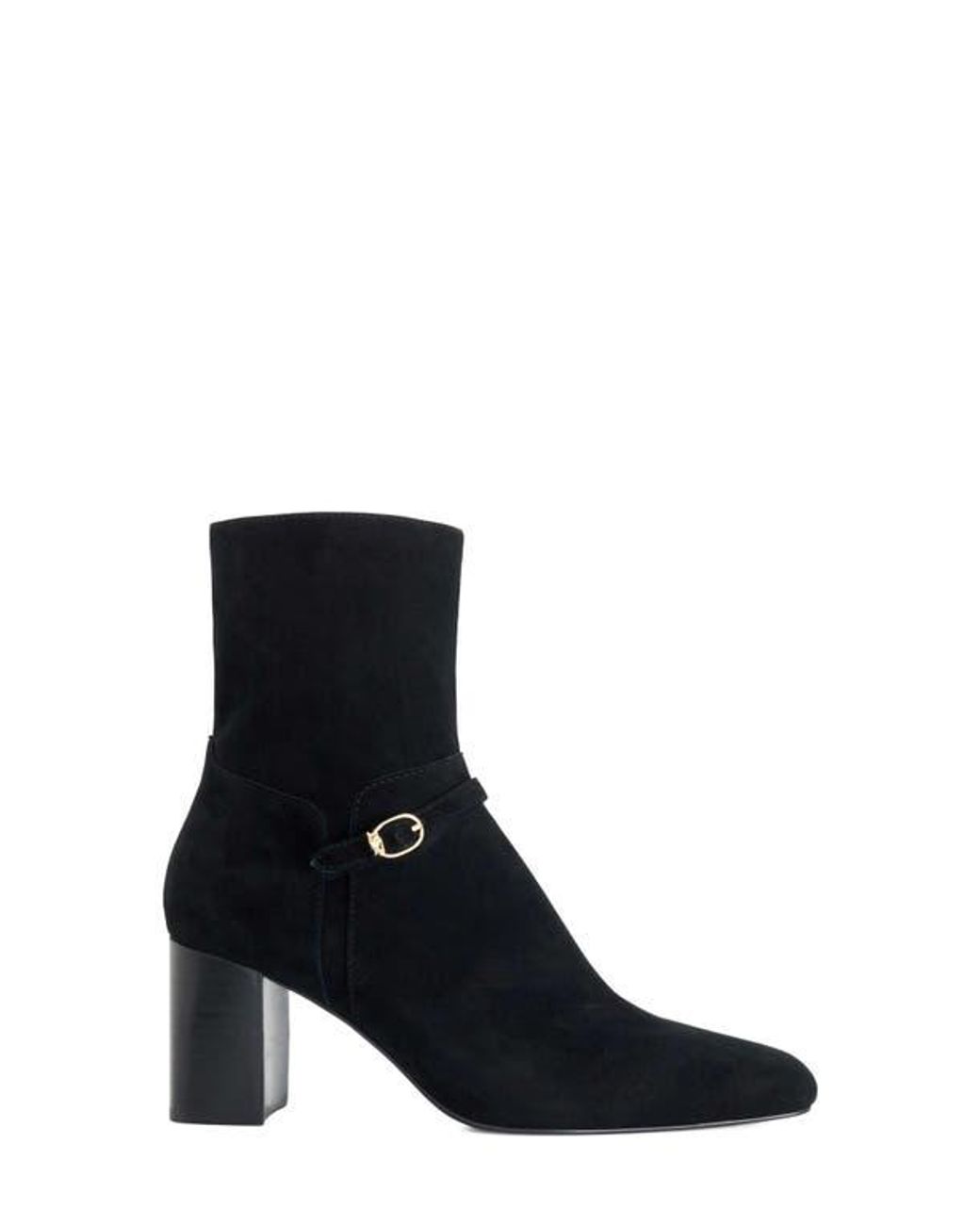 Dune Blue Ollen Leather Bootie