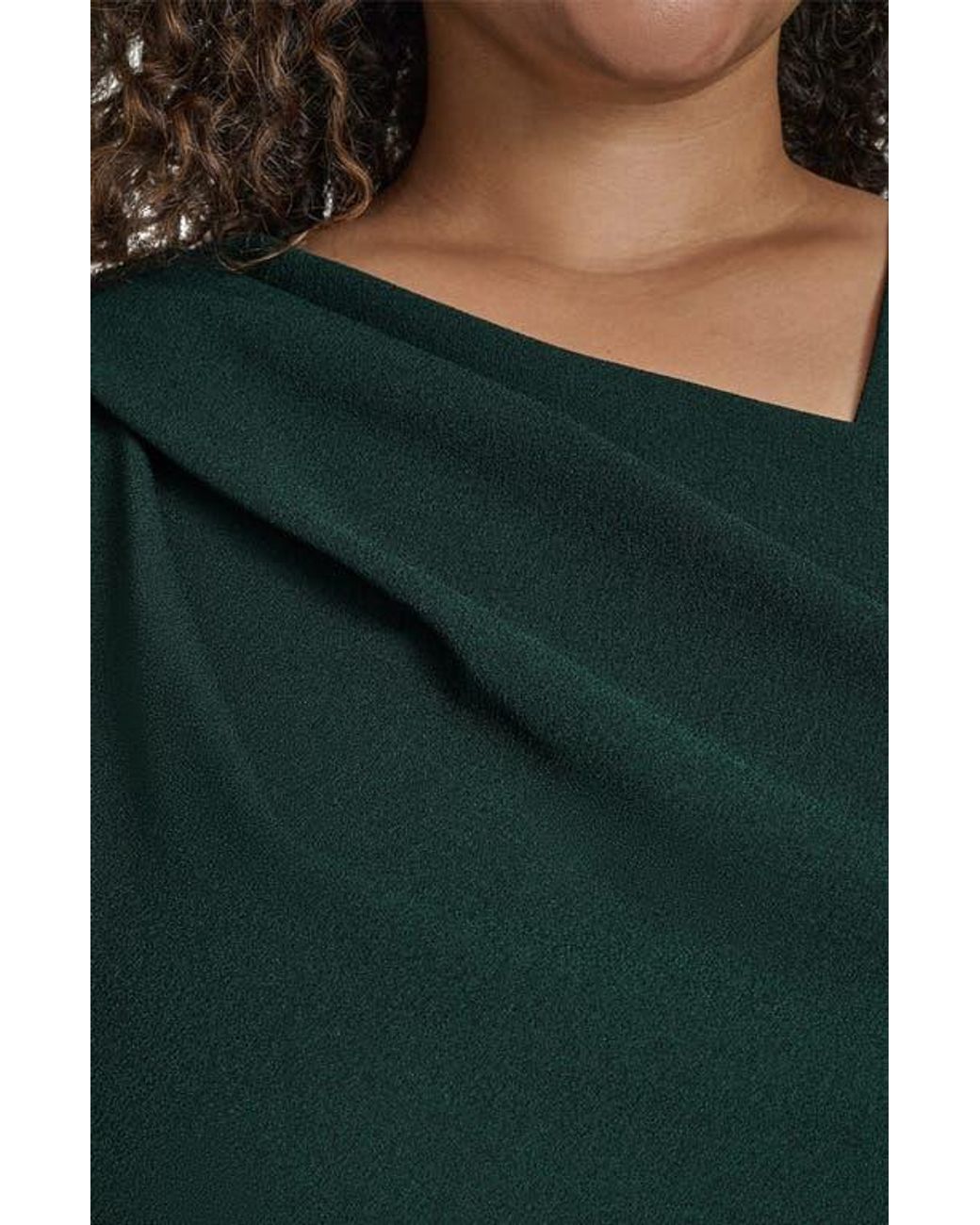 Vince Camuto Signature Stretch Crepe Midi Dress in Green | Lyst