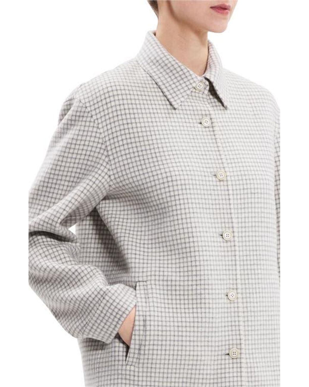 subculture WOOL CHECK SHIRT IVORY 3 - トップス