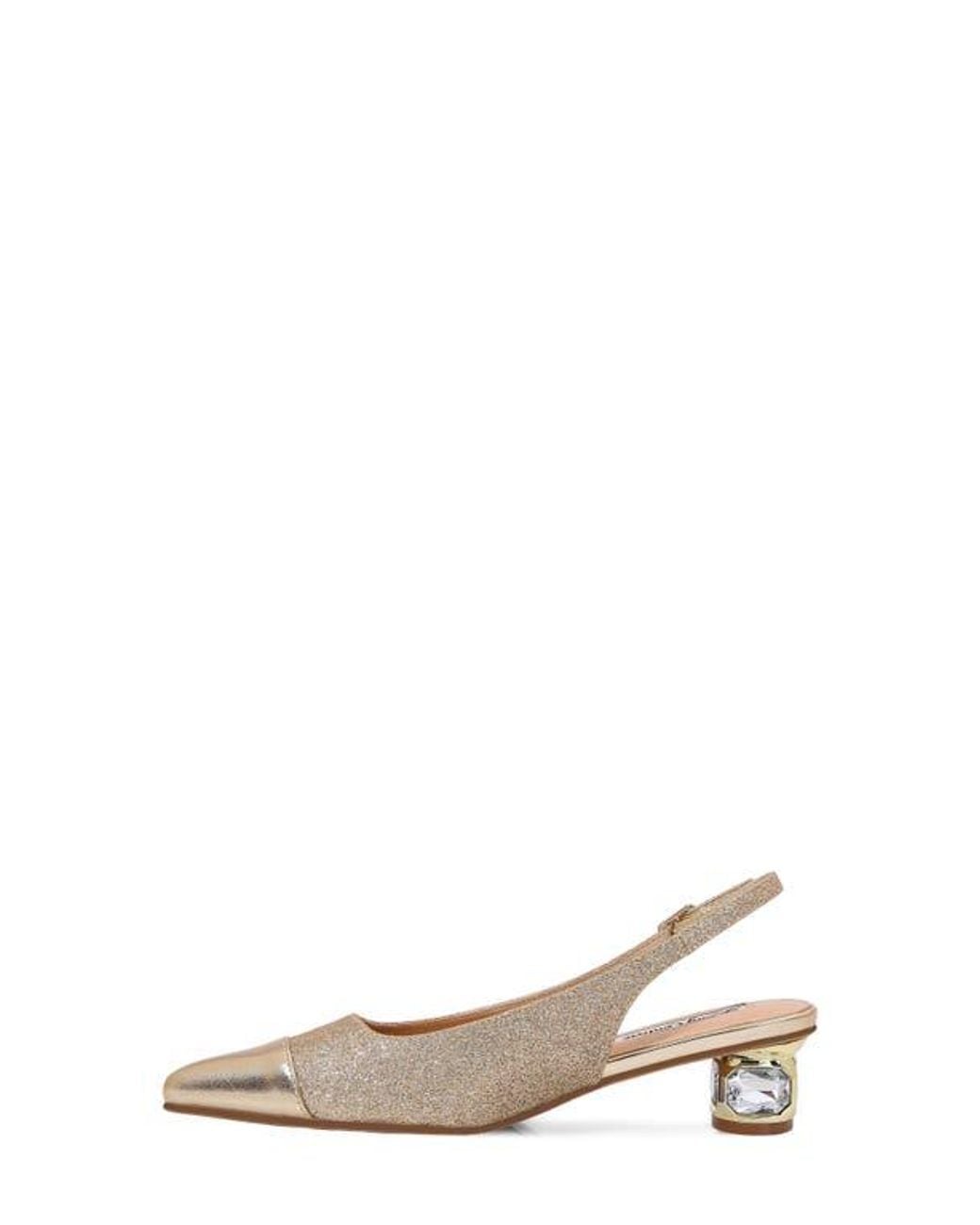 Lady Couture Natural Saphire Pointed Toe Slingback Pump