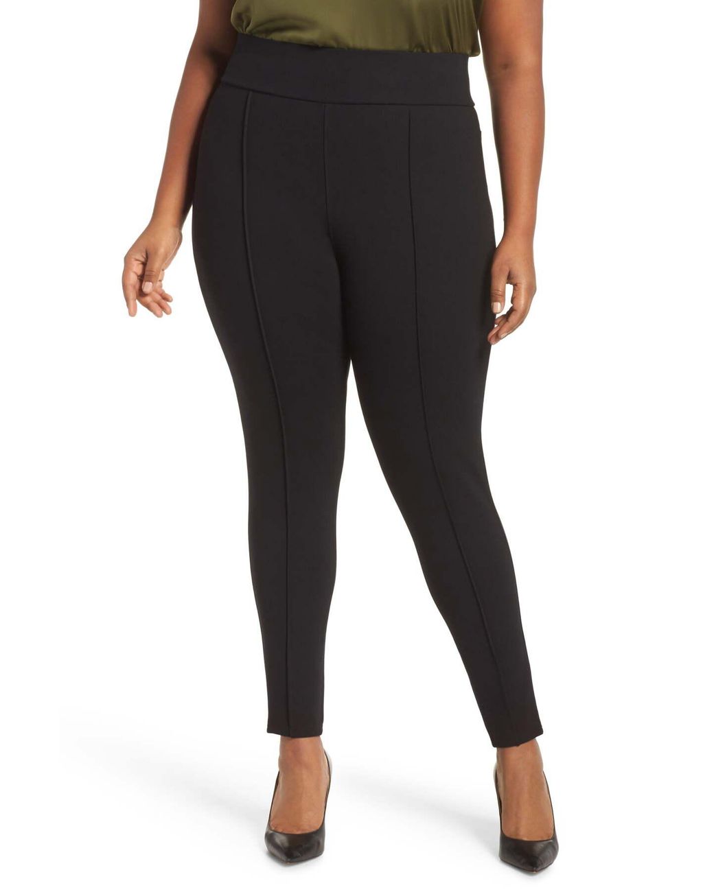 Seven7 Ultra High Rise Pull-on Stretch Ponte Leggings (plus Size
