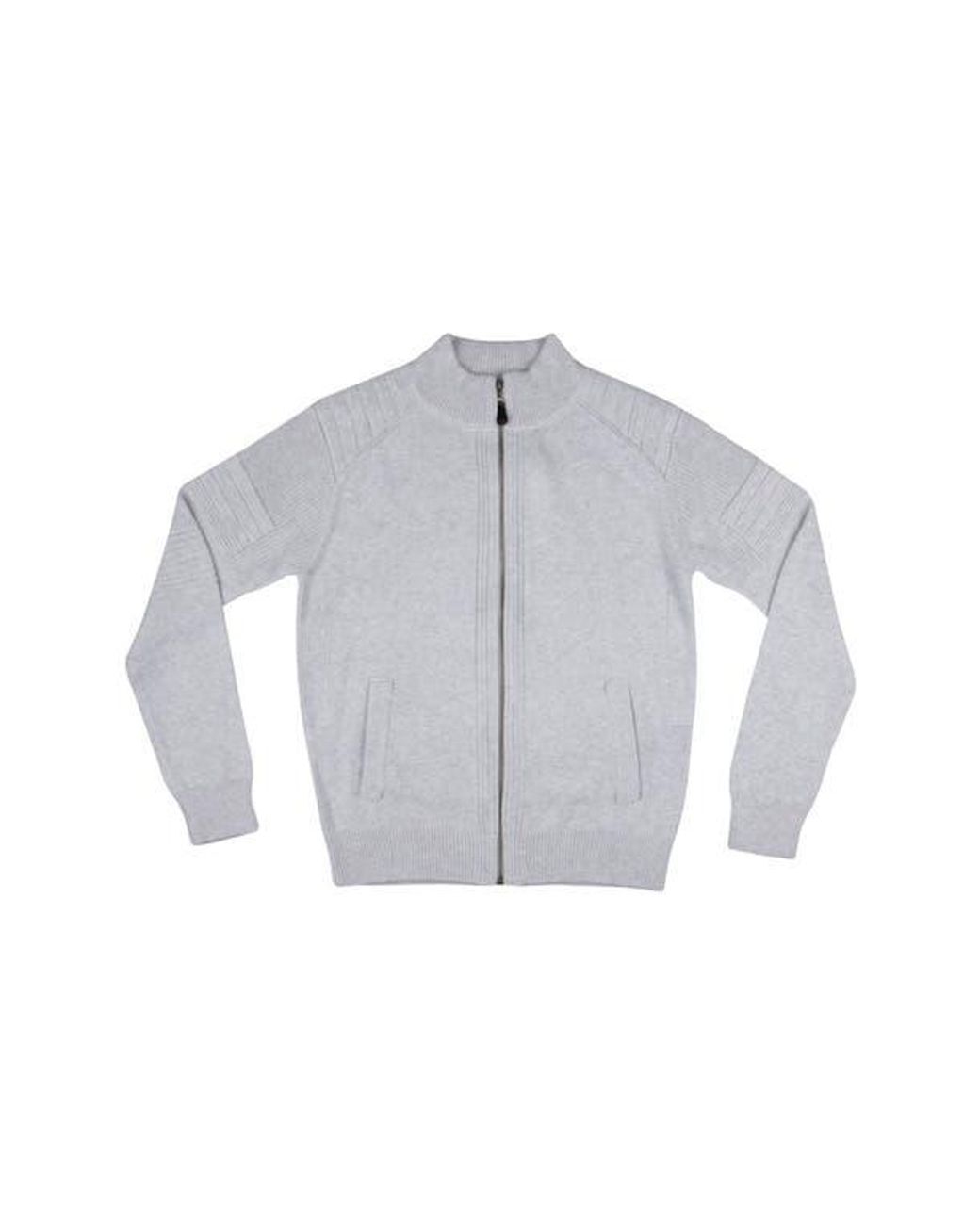 Xray Jeans White Full-Zip Sweater Jacket for men