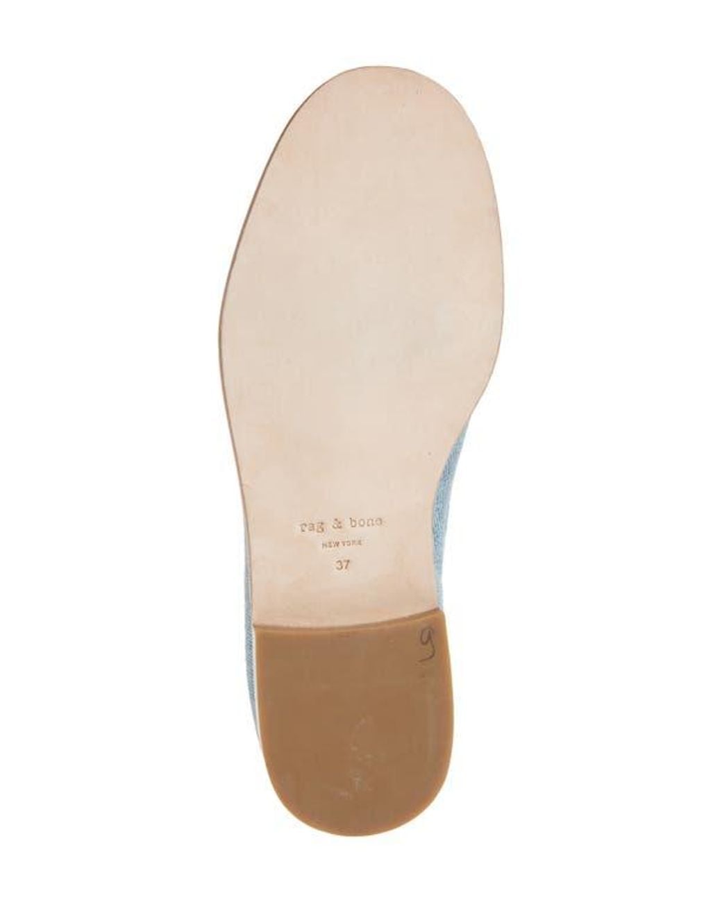 Rag & Bone Blue Carter Boat Shoe