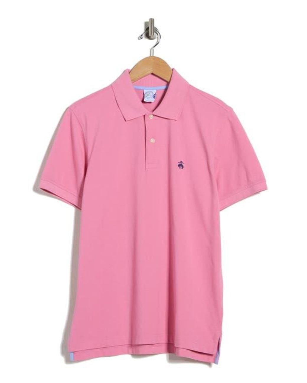 Brooks Brothers Pink Solid Piqué Slim Fit Polo for men