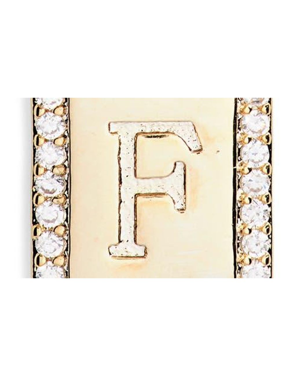 Leith Metallic Initial Pendant Necklace