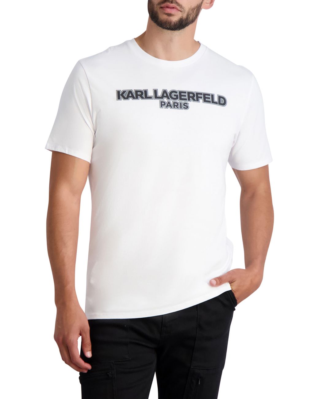 Karl Lagerfeld Karl Logo Crew Neck T-shirt In White At Nordstrom Rack for  Men | Lyst