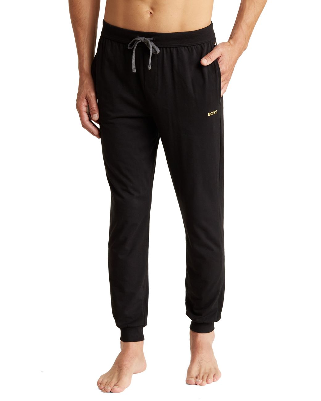 BOSS by BOSS & Match Pajama Joggers in Black for Men Lyst