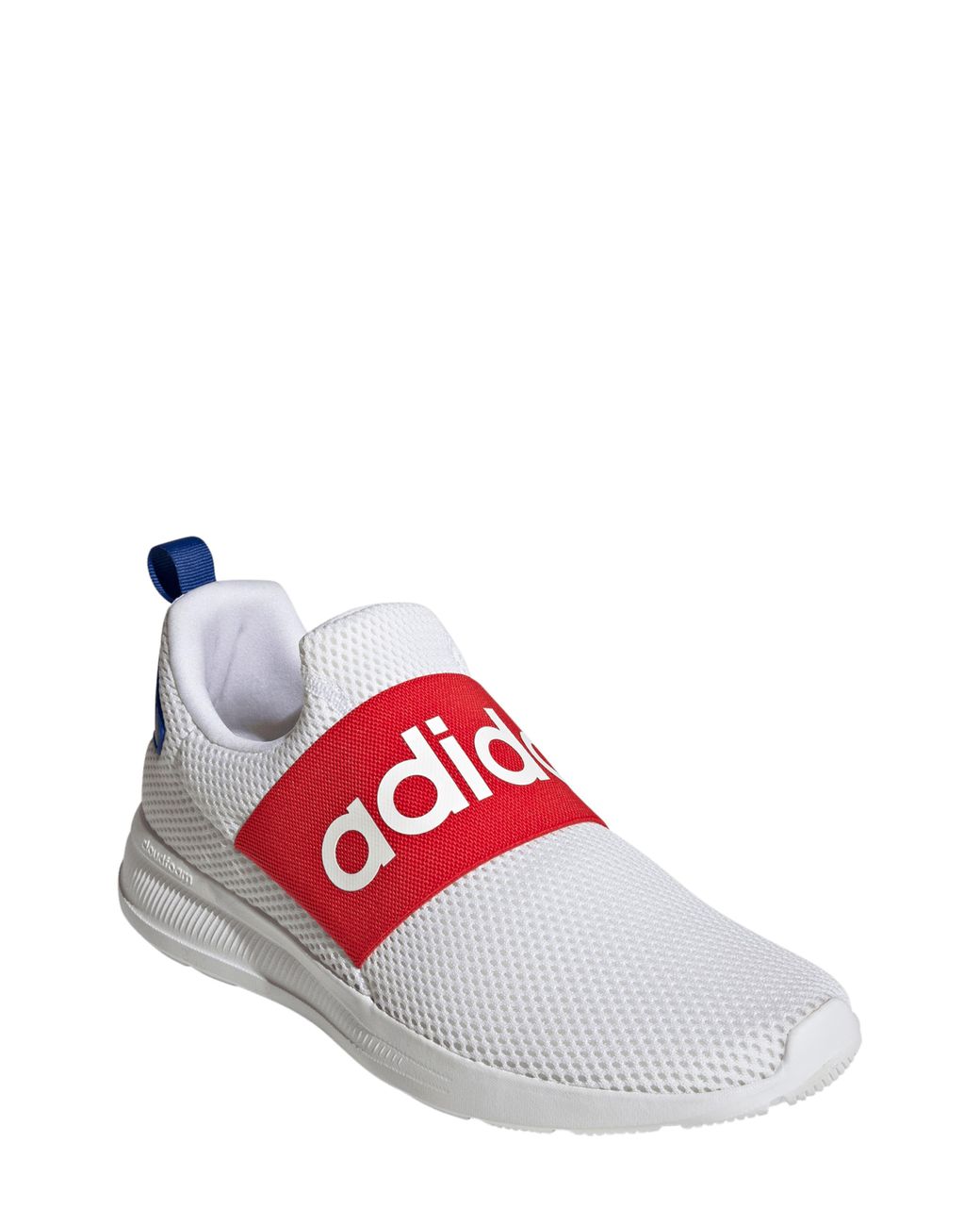 adidas Lite Racer Adapt 4.0 Sneaker In Ftwr White /vivid Red /blue At  Nordstrom Rack for Men | Lyst
