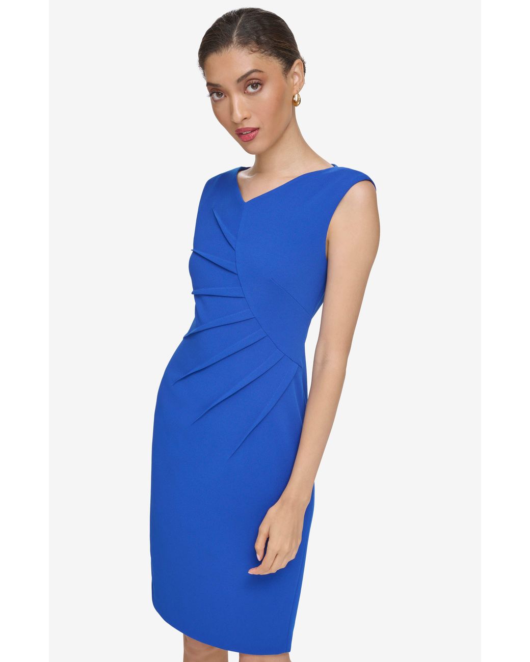 Calvin klein royal blue top sheath dress