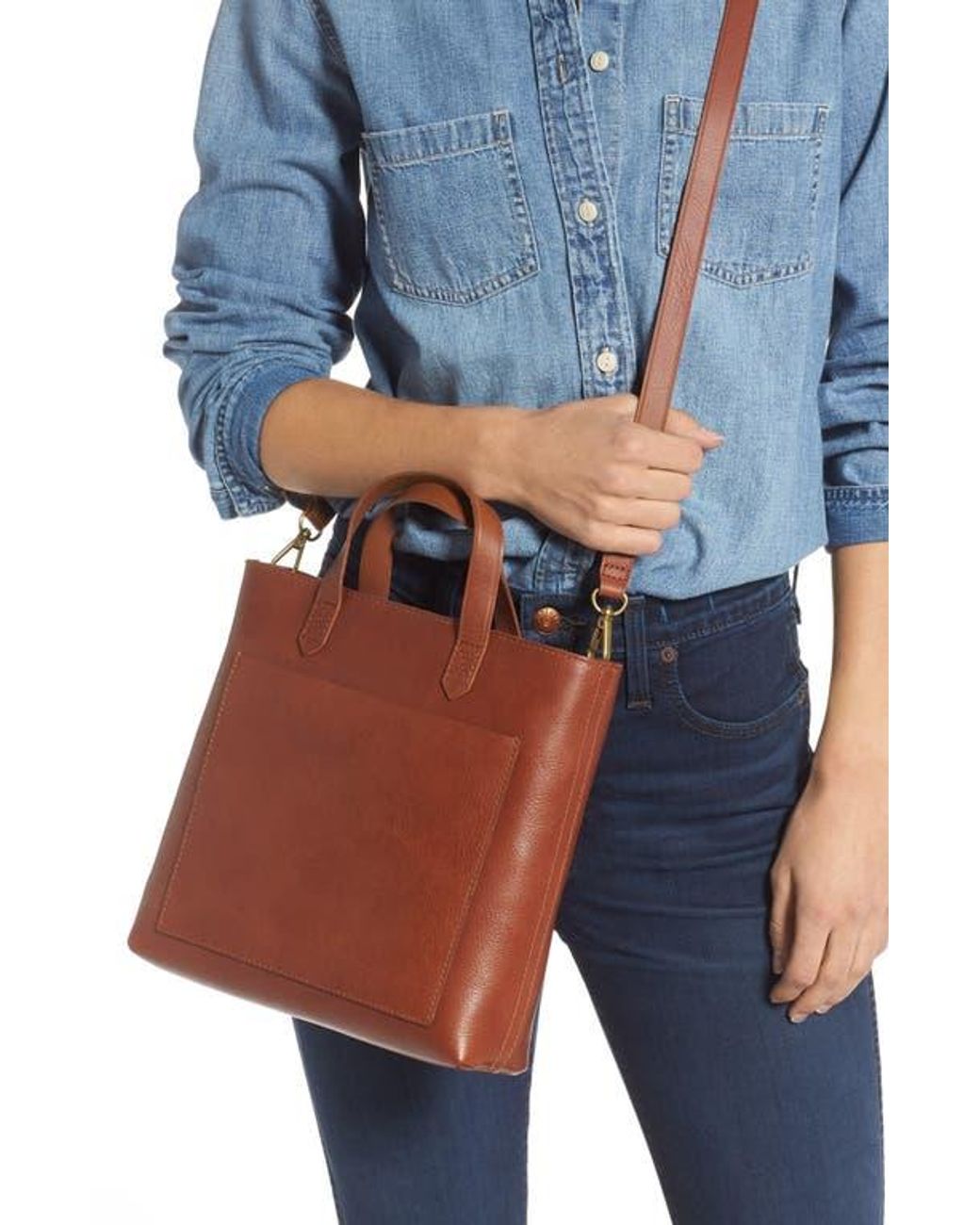Madewell The Small Transport Crossbody Bag in Red Lyst
