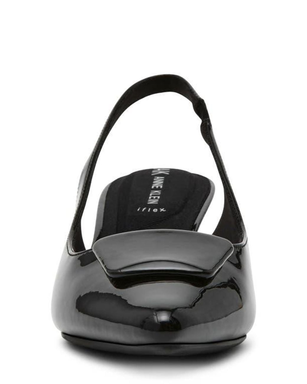 Anne Klein Black Izanda Pointed Toe Slingback Pump